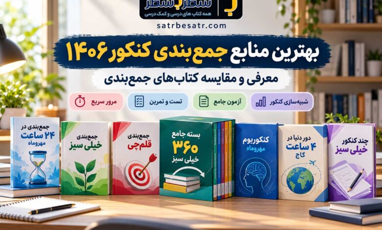 منابع جمع بندی کنکور ۱۴۰۶